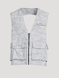 Nylon Cargo Vest Camo Print