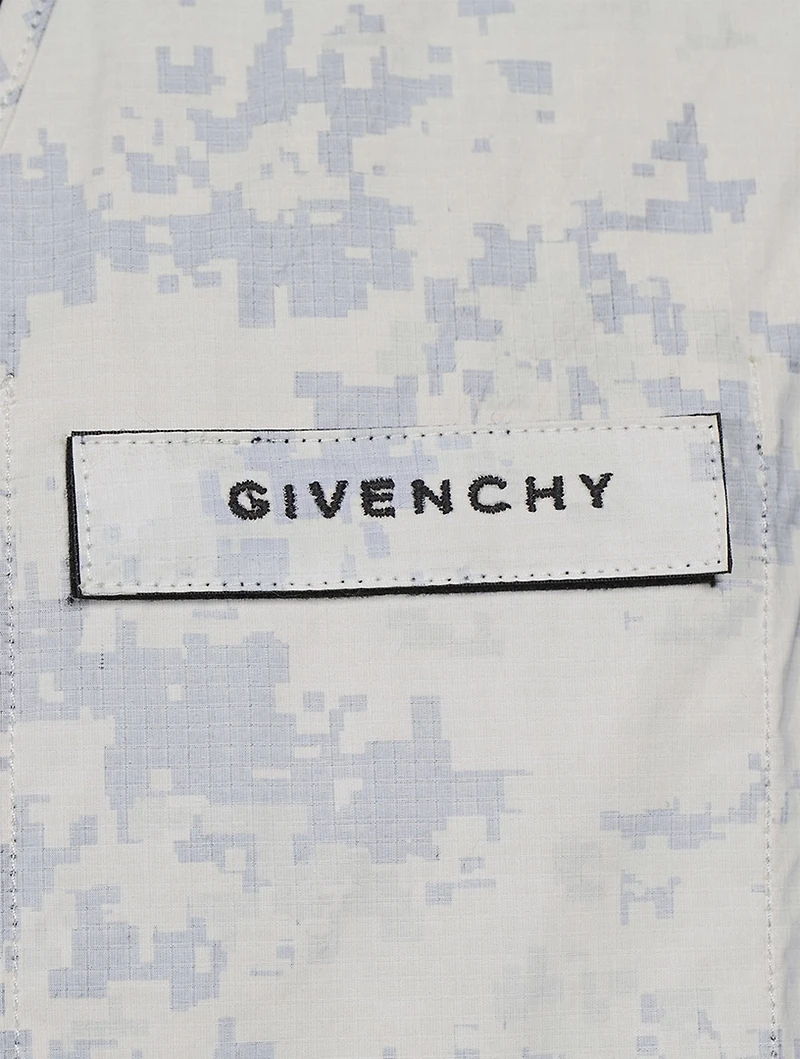 Nylon Cargo Vest Camo Print