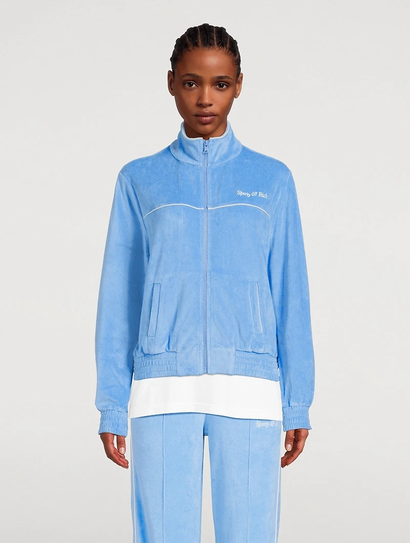 Velour Track Jacket