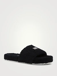 Terrycloth Slide Sandals