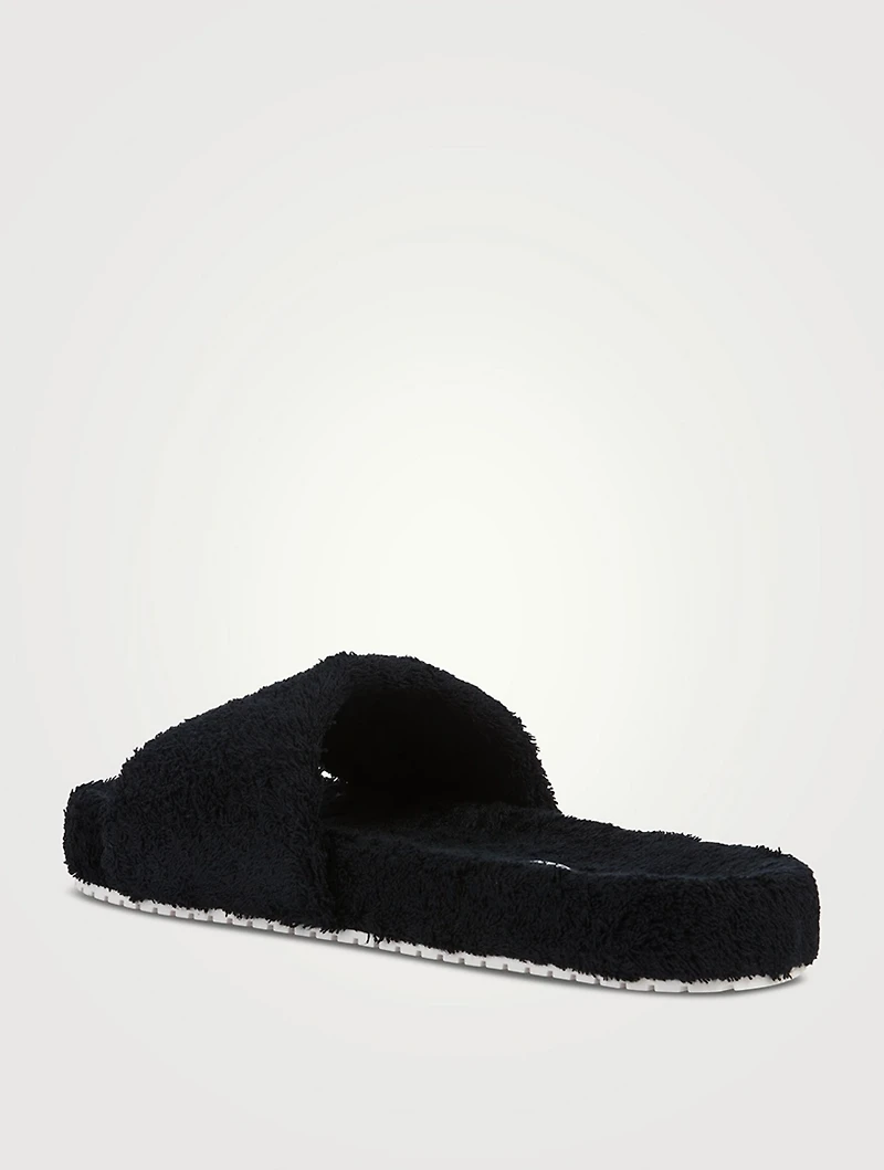 Terrycloth Slide Sandals