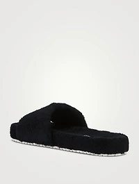 Terrycloth Slide Sandals