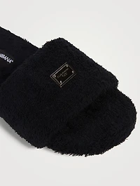 Terrycloth Slide Sandals