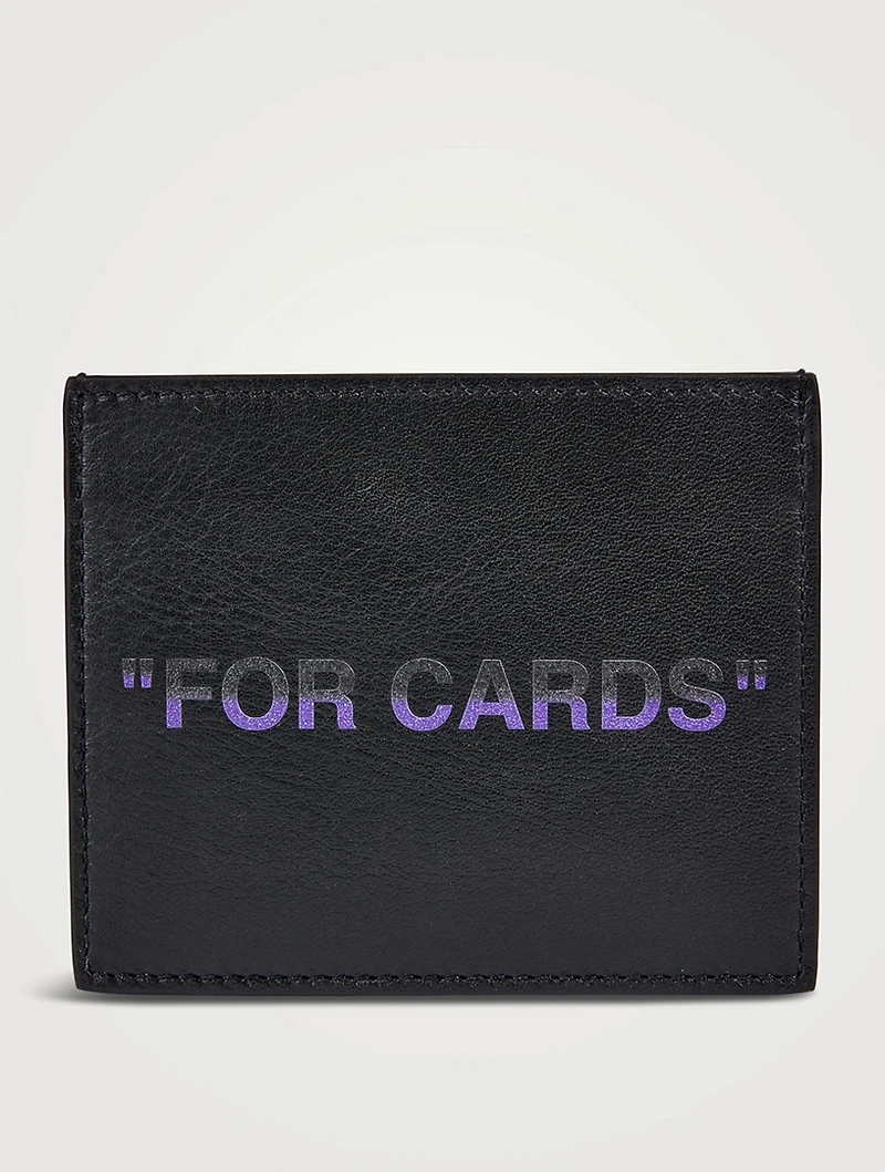 Quote Leather Card Case