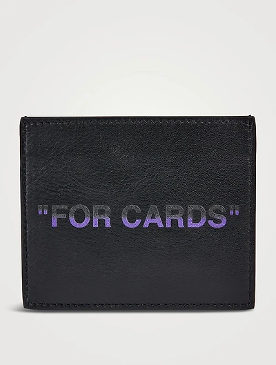 Quote Leather Card Case