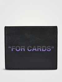 Quote Leather Card Case