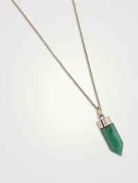 Small Jemma Necklace With Aventurine