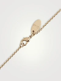 Alphabet A Necklace With Amethyst