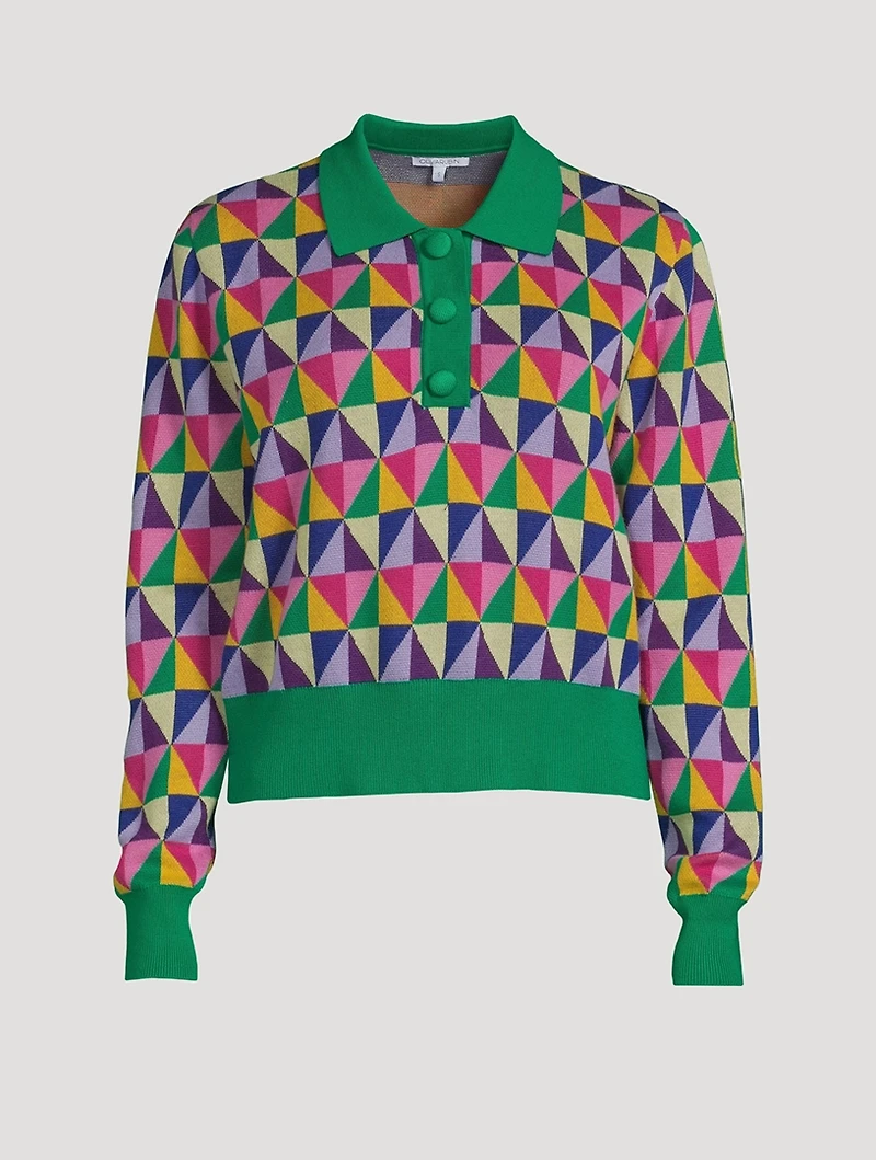 Mary Polo Sweater Origami Print