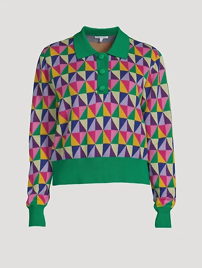 Mary Polo Sweater Origami Print