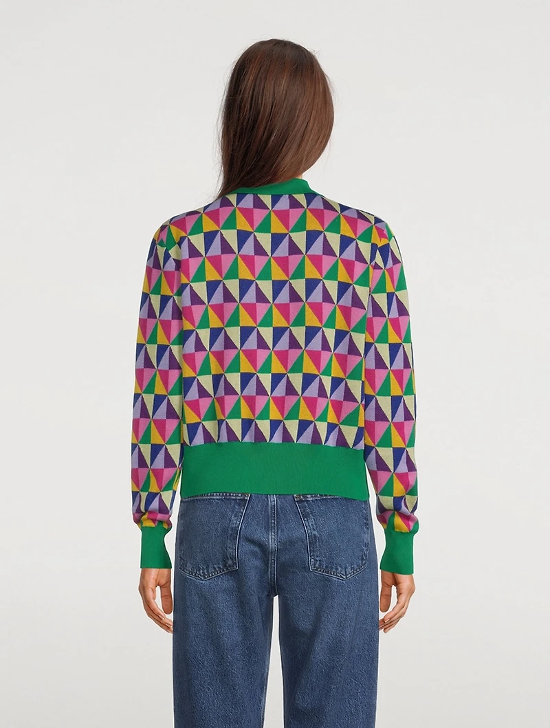 Mary Polo Sweater Origami Print