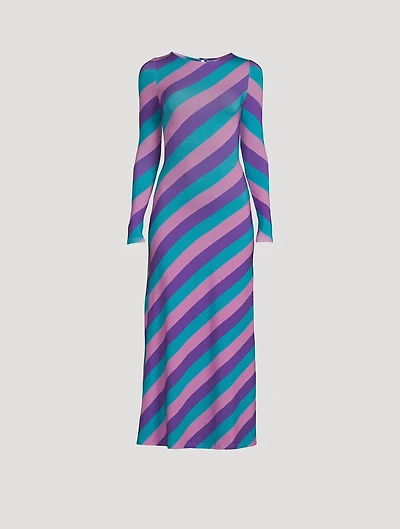 Rowen Tri-Colour Stripe Maxi Dress
