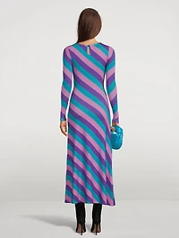 Rowen Tri-Colour Stripe Maxi Dress