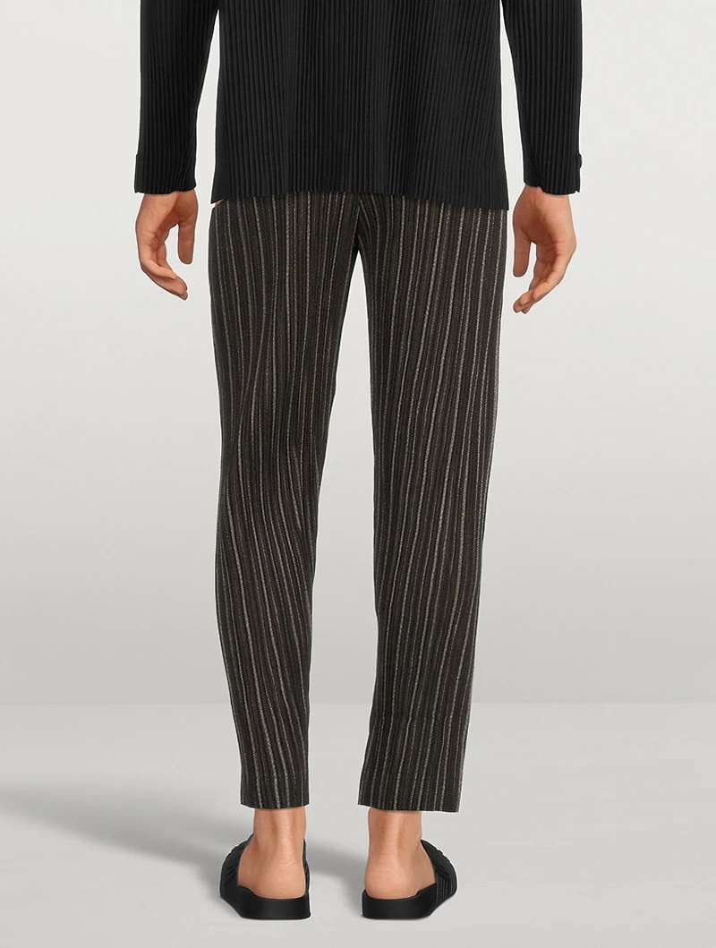 Tweed Pleats Pants