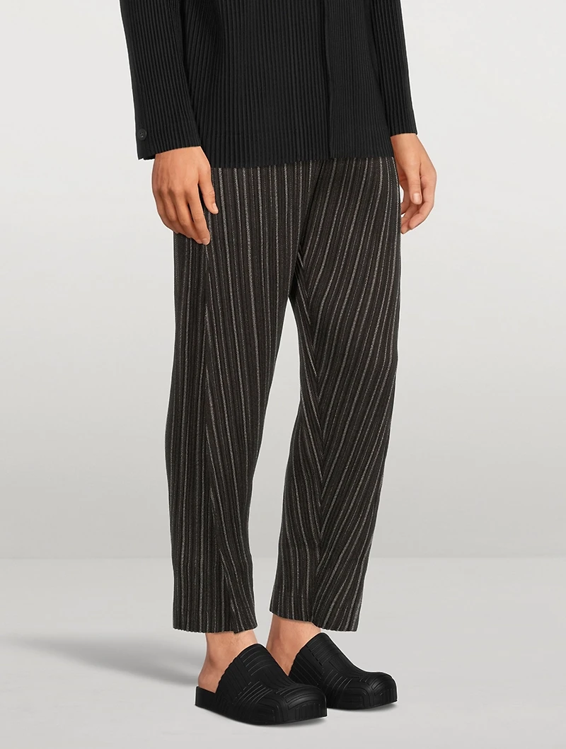Tweed Pleats Pants