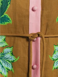 Winnie Linen Shirt Dress Floral Print