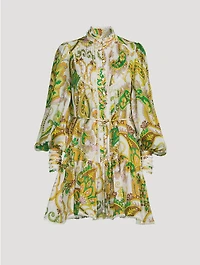 Octavia Mini Dress Paisley Print