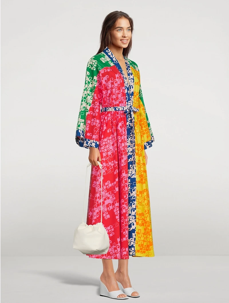 Louise Printed Poplin Midi Dress