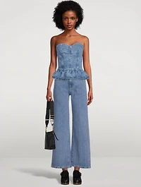Solizinia Denim Bustier