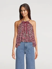 Fabino Printed Halter Top