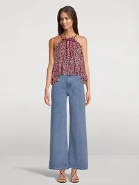 Fabino Printed Halter Top