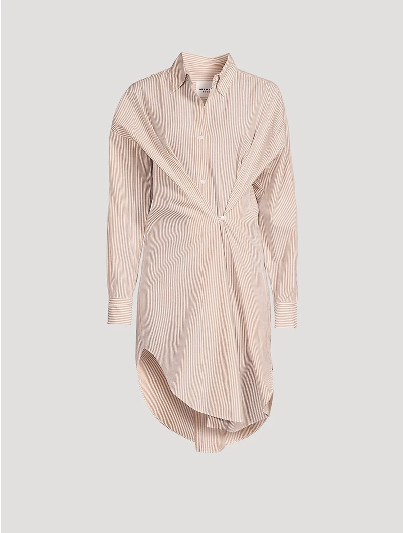 Seen Convertible Poplin Shirt Dress