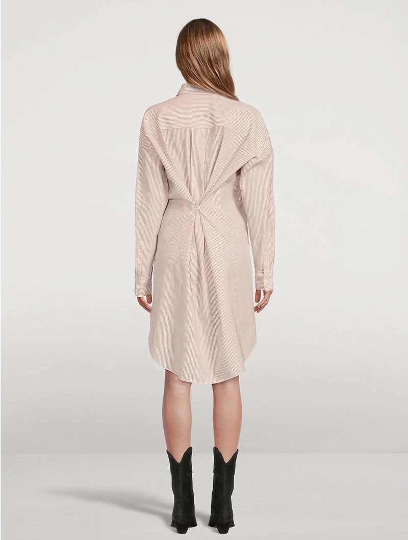 Seen Convertible Poplin Shirt Dress
