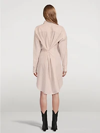 Seen Convertible Poplin Shirt Dress