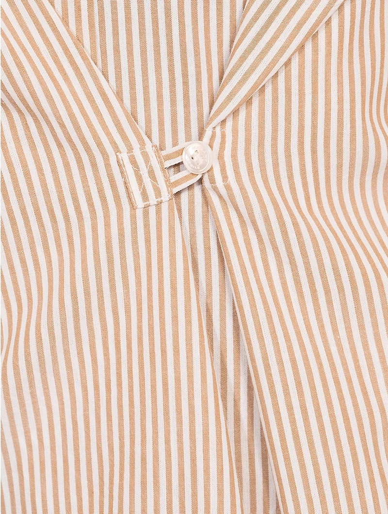 Seen Convertible Poplin Shirt Dress