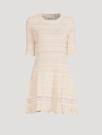 Fauve Crochet Mini Dress
