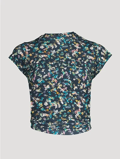 Juvia Printed Open-Back T-Shirt