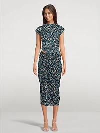 Juvia Printed Open-Back T-Shirt
