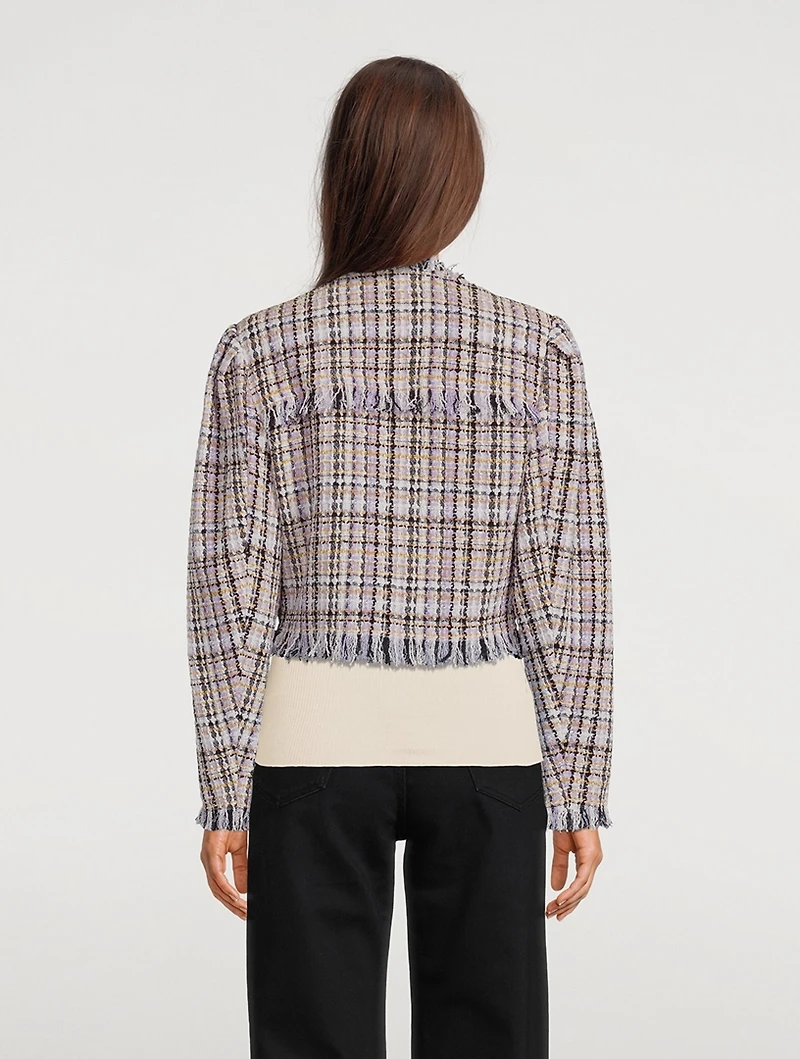 Nameo Bouclé Fringe Jacket