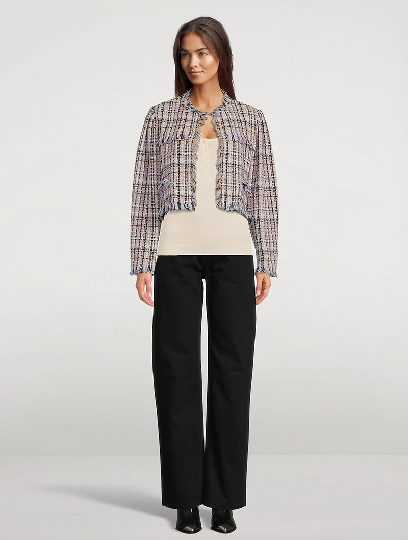 Nameo Bouclé Fringe Jacket
