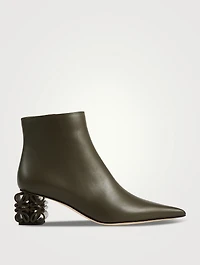 Anagram-Heel Leather Ankle Boots