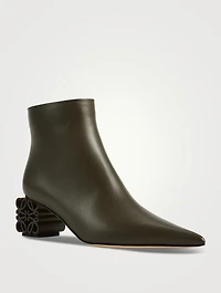 Anagram-Heel Leather Ankle Boots
