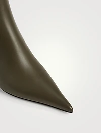 Anagram-Heel Leather Ankle Boots