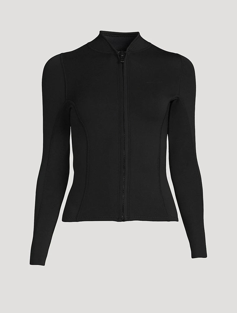 Rell Long-Sleeve Zip-Up Neoprene Rashguard