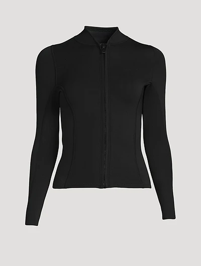 Rell Long-Sleeve Zip-Up Neoprene Rashguard