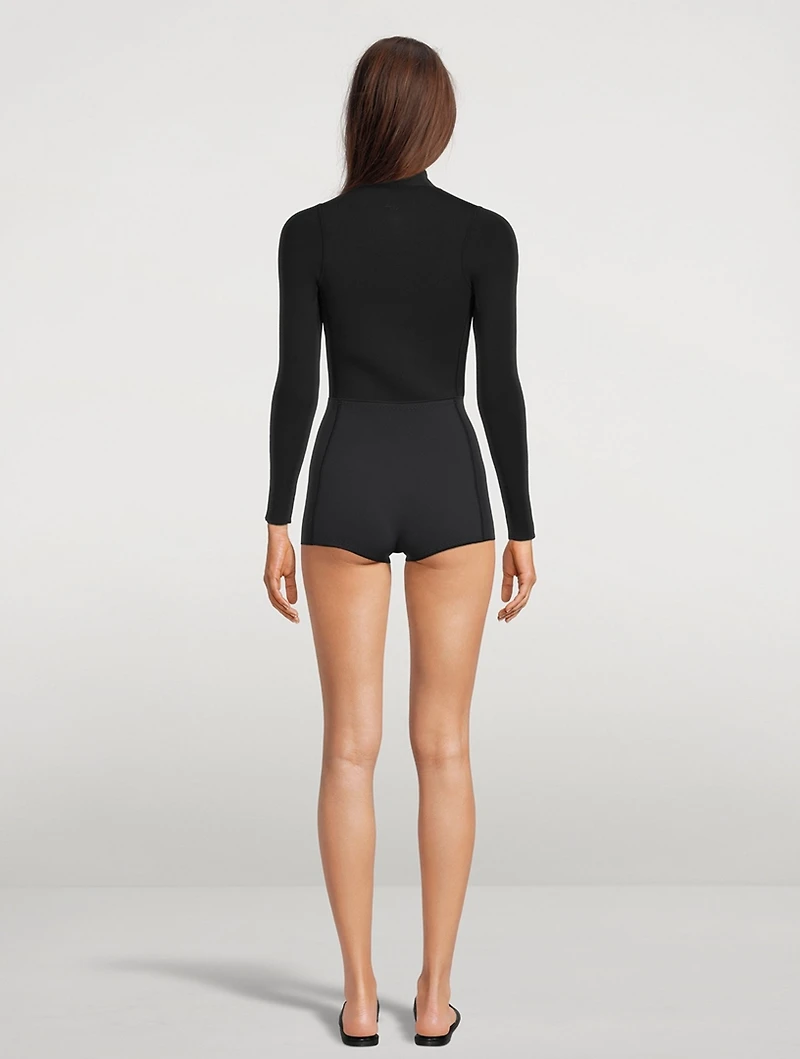 Rell Long-Sleeve Zip-Up Neoprene Rashguard