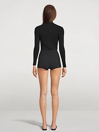 Rell Long-Sleeve Zip-Up Neoprene Rashguard