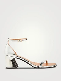 Mirrored Leather Sandals