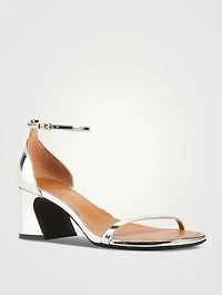 Mirrored Leather Sandals