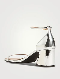 Mirrored Leather Sandals