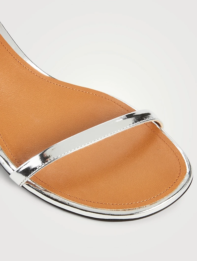 Mirrored Leather Sandals