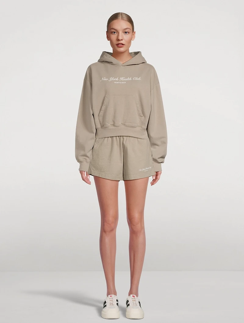 NY Health Club Cropped Hoodie