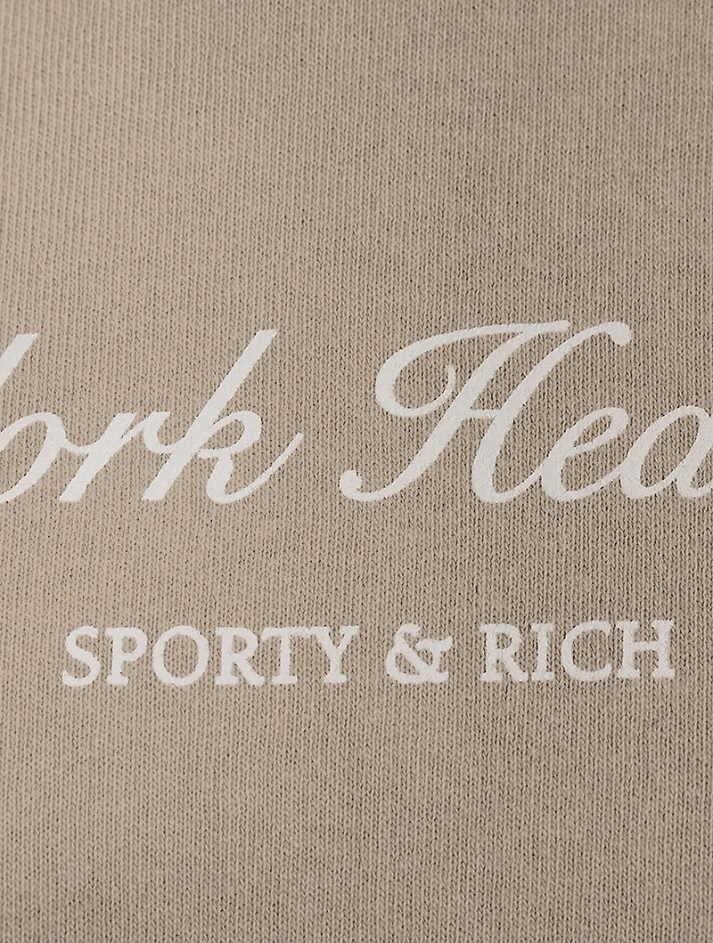 NY Health Club Cropped Hoodie