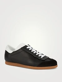Leather And Suede Sneakers