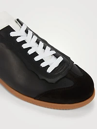 Leather And Suede Sneakers