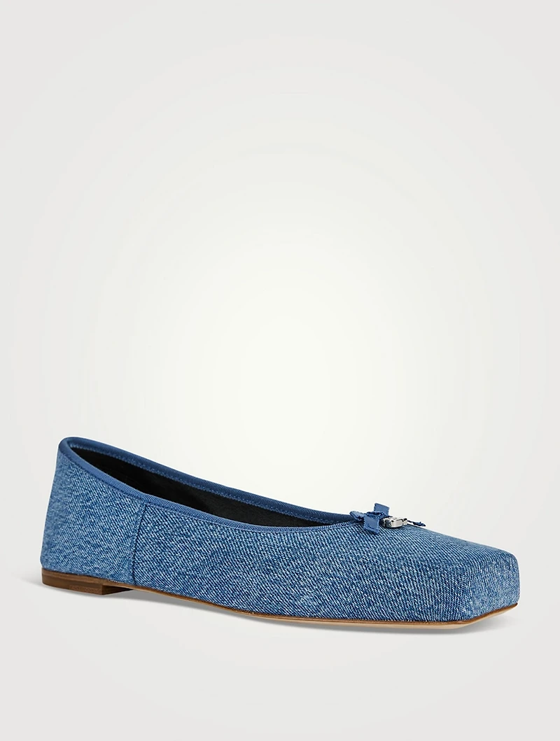 Billie Denim Ballet Flats